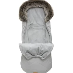 Zimowy śpiworek dziecięcy do wózka, gondoli i sanek - LIGHT GREY WINTER