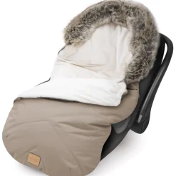 Zimowy śpiworek dziecięcy do wózka, gondoli i sanek - BEIGE WINTER