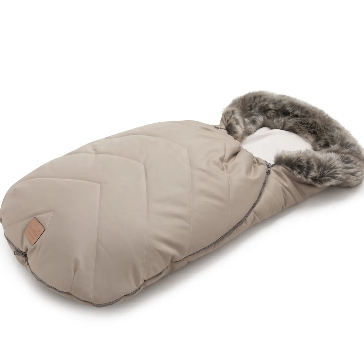 Zimowy śpiworek dziecięcy do wózka, gondoli i sanek - BEIGE WINTER