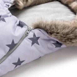 Zimowy śpiworek dziecięcy do wózka, gondoli i sanek - GREY STARS WINTER