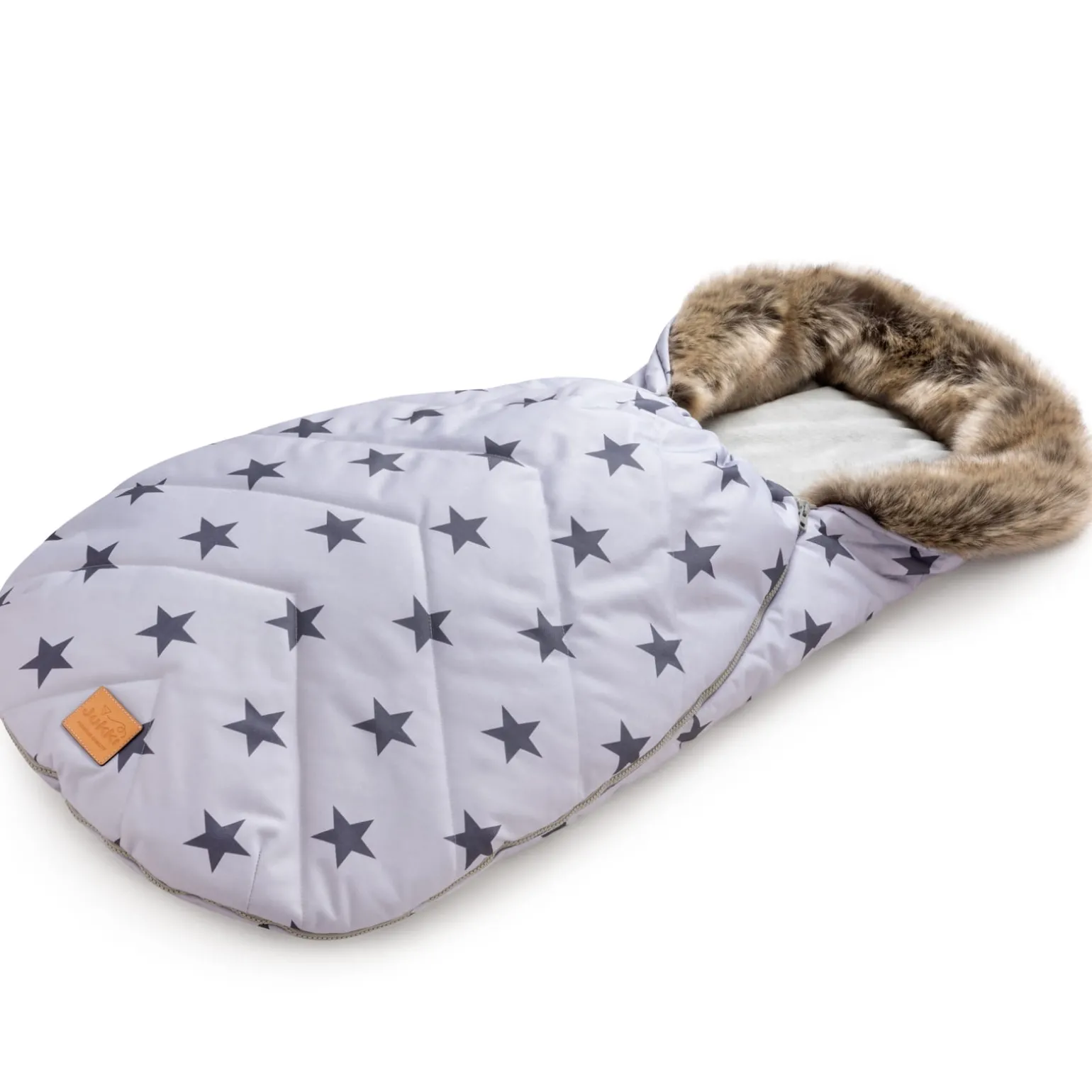 Zimowy śpiworek dziecięcy do wózka, gondoli i sanek - GREY STARS WINTER