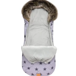 Zimowy śpiworek dziecięcy do wózka, gondoli i sanek - GREY STARS WINTER