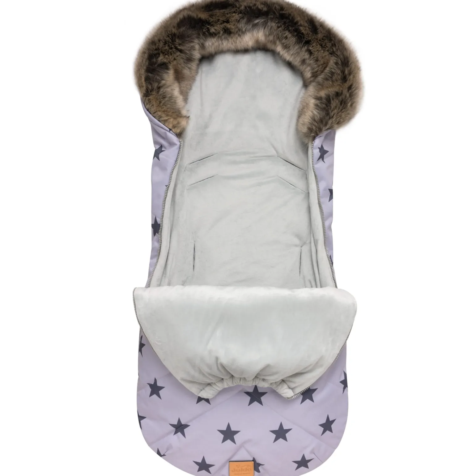 Zimowy śpiworek dziecięcy do wózka, gondoli i sanek - GREY STARS WINTER