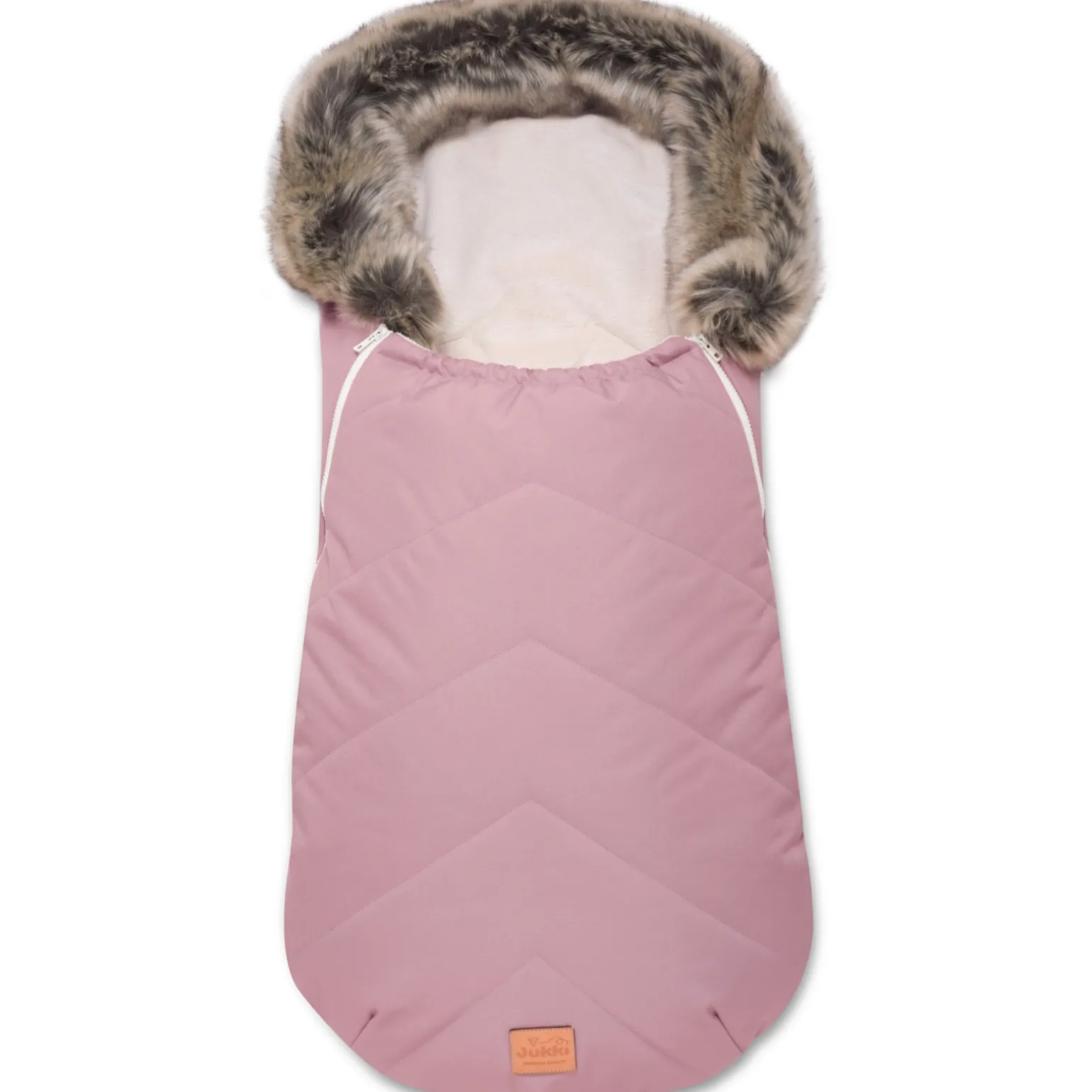 Zimowy śpiworek dziecięcy do wózka, gondoli i sanek - PINK WINTER